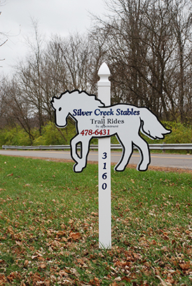 Silver Creek Trail Riding Center Sign